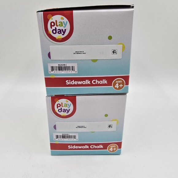 Play Day Sidewalk Chalk Set Includes 20 Pieces Chalk Assorted Colors - Lot of 2 - Picture 5 of 6